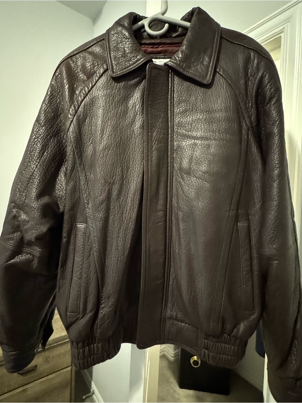 Pelle Studio Dark Brown Leather Bomber Jacket